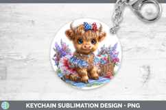 GorgeousAnimals Patriotic Keychain design.