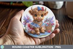 GorgeousAnimals Patriotic Round Coaster design.