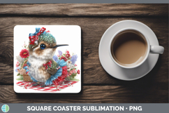 GorgeousAnimals Patriotic Square Coaster design.