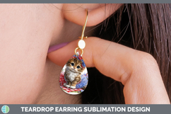 GorgeousAnimals Patriotic Teardrop Earrings design.