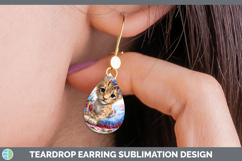 GorgeousAnimals Patriotic Teardrop Earrings design.