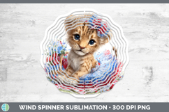 GorgeousAnimals Patriotic Wind Spinner design.