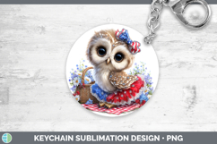 GorgeousAnimals Patriotic Keychain design.