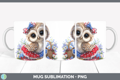 GorgeousAnimals Patriotic Mug Wrap design.