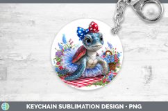 GorgeousAnimals Patriotic Keychain design.