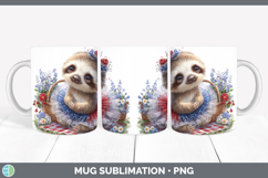 GorgeousAnimals Patriotic Mug Wrap design.