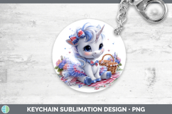 GorgeousAnimals Patriotic Keychain design.