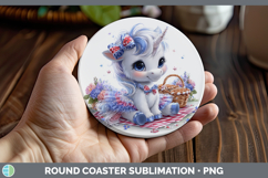 GorgeousAnimals Patriotic Round Coaster design.