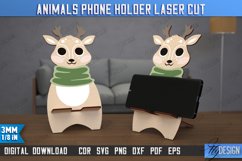 Animals Phone Holder Laser Cut Bundle, Wooden Phone Stand Product Image 3