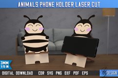 3d Animal Phone Holder Laser Cut, Bee Wooden Phone Stand Product Image 1