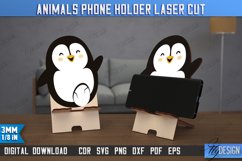 Animals Phone Holder Laser Cut Bundle, Wooden Phone Stand Product Image 5