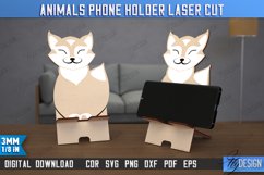 Animals Phone Holder Laser Cut Bundle, Wooden Phone Stand Product Image 8