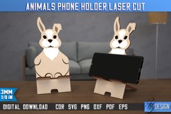 Animals Phone Holder Laser Cut Bundle, Wooden Phone Stand Product Image 10