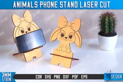 Phone Stand | Table Smartphone Holder | Bunny Shape | CNC Product Image 1