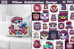 Animals Flowers Pillow Bundle | Cute Animal Roses Product Image 1