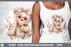 GorgeousAnimals Pink Bubble Gum Shirt design.