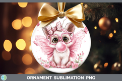 GorgeousAnimals Pink Bubble Gum Ornament design.