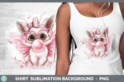 GorgeousAnimals Pink Bubble Gum Shirt design.