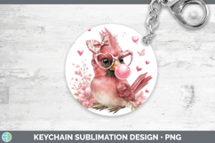 GorgeousAnimals Pink Bubble Gum Keychain design.