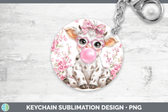 GorgeousAnimals Pink Bubble Gum Keychain design.