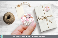 GorgeousAnimals Pink Bubble Gum Stickers design.
