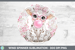GorgeousAnimals Pink Bubble Gum Wind Spinner design.