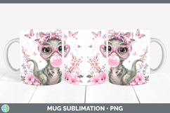 GorgeousAnimals Pink Bubble Gum Mug Wrap design.