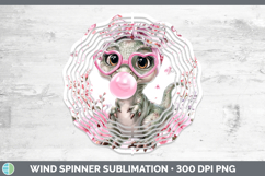 GorgeousAnimals Pink Bubble Gum Wind Spinner design.