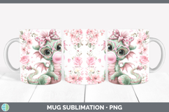 GorgeousAnimals Pink Bubble Gum Mug Wrap design.