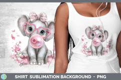 GorgeousAnimals Pink Bubble Gum Shirt design.