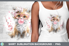 GorgeousAnimals Pink Bubble Gum Shirt design.