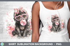 GorgeousAnimals Pink Bubble Gum Shirt design.