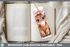 GorgeousAnimals Pink Bubble Gum Bookmark design.