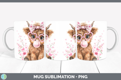 GorgeousAnimals Pink Bubble Gum Mug Wrap design.