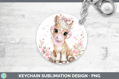 GorgeousAnimals Pink Bubble Gum Keychain design.