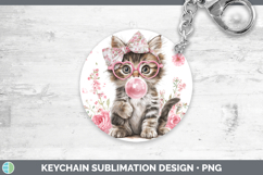 GorgeousAnimals Pink Bubble Gum Keychain design.