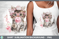 GorgeousAnimals Pink Bubble Gum Shirt design.