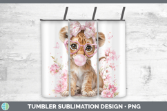GorgeousAnimals Pink Bubble Gum Tumbler design.
