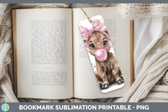 GorgeousAnimals Pink Bubble Gum Bookmark design.