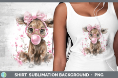 GorgeousAnimals Pink Bubble Gum Shirt design.