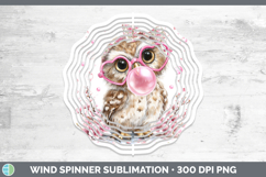GorgeousAnimals Pink Bubble Gum Wind Spinner design.