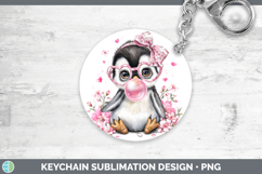 GorgeousAnimals Pink Bubble Gum Keychain design.