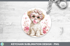 GorgeousAnimals Pink Bubble Gum Keychain design.