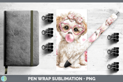 GorgeousAnimals Pink Bubble Gum Pen Wrap design.