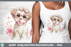 GorgeousAnimals Pink Bubble Gum Shirt design.