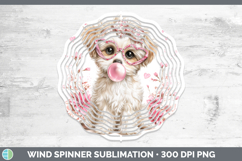 GorgeousAnimals Pink Bubble Gum Wind Spinner design.