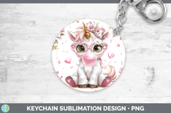 GorgeousAnimals Pink Bubble Gum Keychain design.