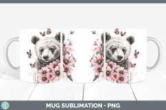 GorgeousAnimals Pink Drips Mug Wrap design.