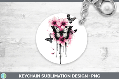 GorgeousAnimals Pink Drips Keychain design.