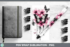 GorgeousAnimals Pink Drips Pen Wrap design.